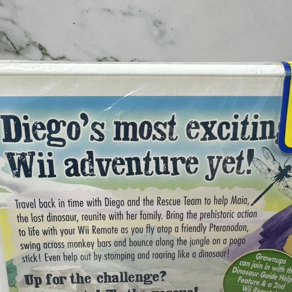 Go Diego Go Great Dinosaur Rescue Nintendo Wii Game New Sealed Take 2
